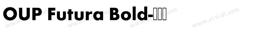 OUP Futura Bold字体转换